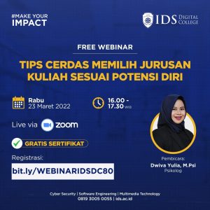 webinar tips cerdas memilih jurusan