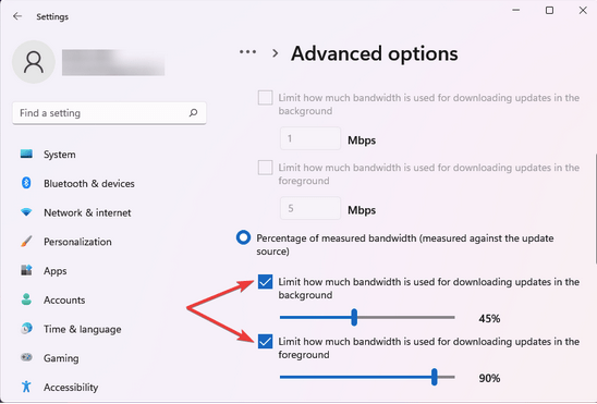 Percentage-of-measured-bandwidth