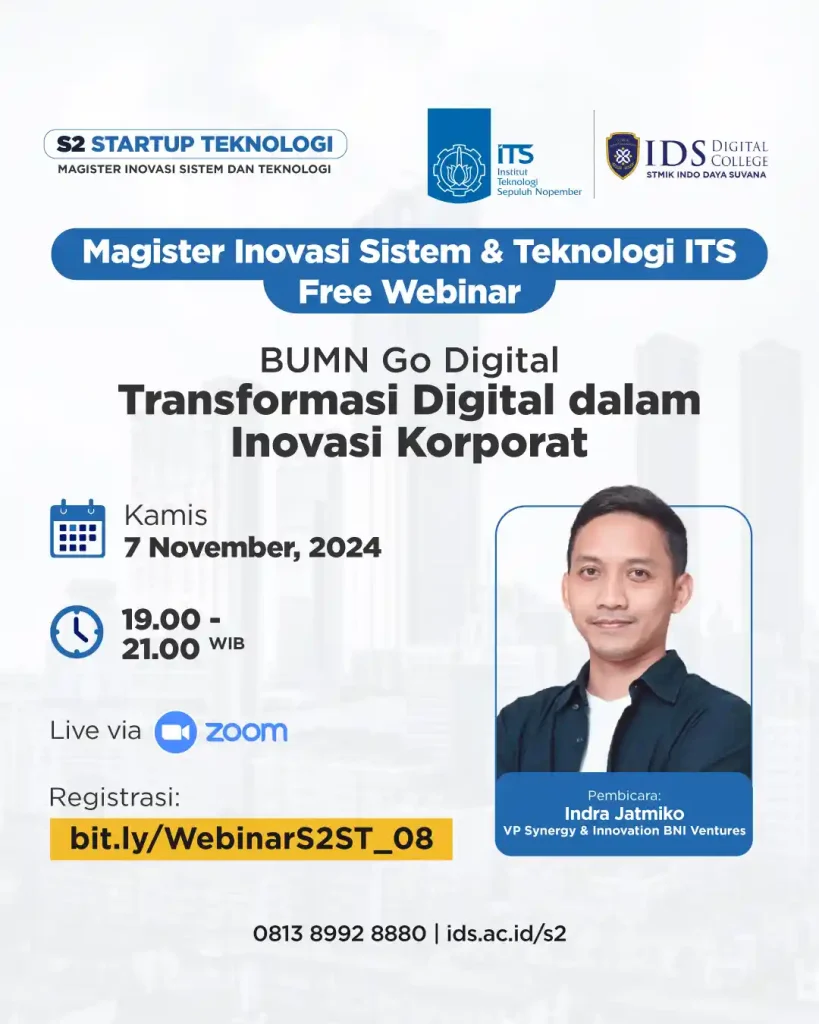BUMN Go Digital Webinar S2 Startup Teknologi IDS Digital College BUMN Go Digital Webinar S2 Startup Teknologi IDS Digital College